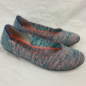 Rothy's The Flat Turquoise Melange (Retired) Slip-On Size 10 Ballet Comfort